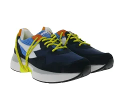 Sneaker & Turnschuhe*diadora N9000 Txs H Mesh Sneaker Made in Portugal mit Wildleder-Overlays 201.174817 01 65096 Blau/Weiß/Gelb