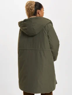 Mäntel & Jacken*DIDRIKSONS Anna Parka beige/dunkelgrün