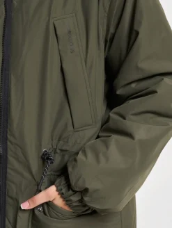 Mäntel & Jacken*DIDRIKSONS Anna Parka beige/dunkelgrün