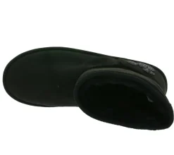 Stiefel|Boots & Stiefel*Disney Damen und Kinder Herbst-Schuhe mit glitzer Mickey Mouse Kopf gefütterte Übergangs-Schuhe 73193600 Schwarz