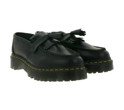Halbschuhe & Pumps*Dr. Martens Adrian Bex Damen Echtleder-Schuhe Schlupf-Schuhe mit Quasten-Details Sohle Loafer-Schuhe Halbschuhe 26957001 Schwarz
