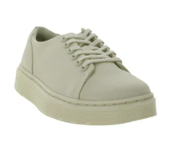 Sneaker & Turnschuhe*Dr. Martens Dante Damen Low-Top Sneaker klassische Canvas-Schuhe mit geprägtem Rückenriemen 30820292 Beige