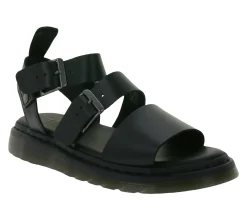 Zehentrenner & Sandalen*Dr. Martens Gryphon Brando Damen Sommer-Sandale Riemen-Sandalette mit AirWair 31533001 Schwarz
