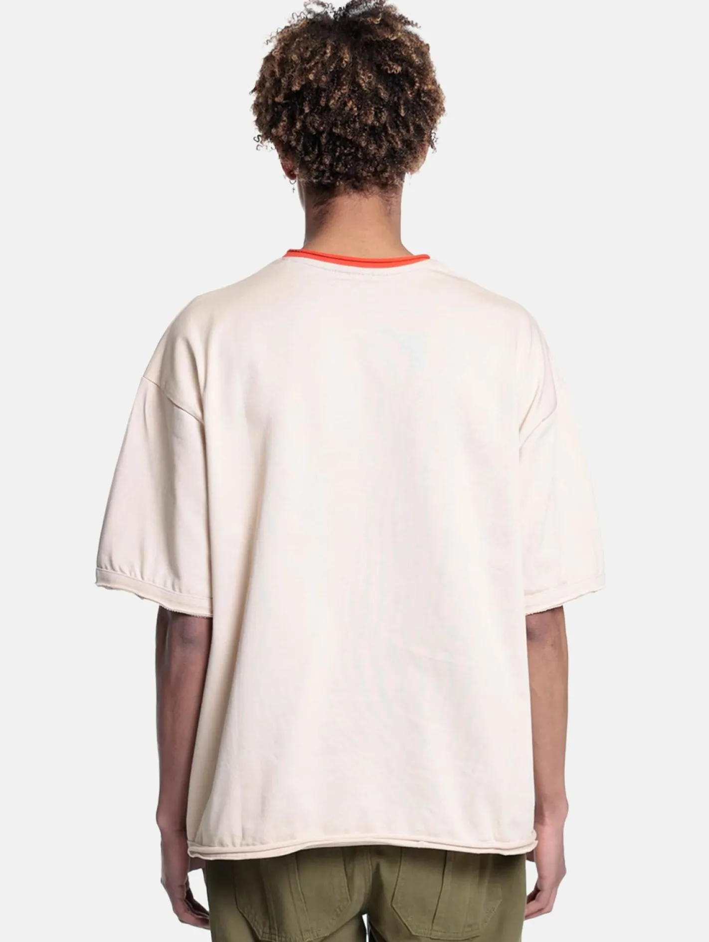 Tops & T-Shirts|T-Shirts & Tank Tops*DWD! Studioz DWD Studioz Unisex Drip Logo T-Shirt für Damen oder Herren mit Logo-Frontprint Rundhals-Shirt Beige