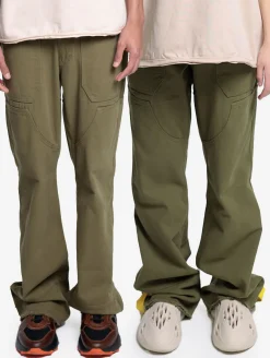 Hosen & Jeans|Jeans & Hosen*DWD! Studioz DWD Studioz Unisex Ipanema Loose Fit Jeans-Hose für Damen oder Herren Denim-Hose Oliv-Grün