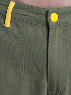 Hosen & Jeans|Jeans & Hosen*DWD! Studioz DWD Studioz Unisex Ipanema Loose Fit Jeans-Hose für Damen oder Herren Denim-Hose Oliv-Grün