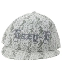 Caps & Mützen*BioworldMerch Eazy-E Unisex Flat Brim Cap US Rapper Fan-Wear mit flachem Schirm TC110973ESE2 Weiß/Grau