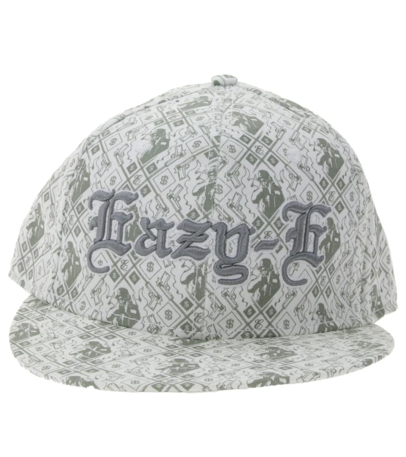 Caps & Mützen*BioworldMerch Eazy-E Unisex Flat Brim Cap US Rapper Fan-Wear mit flachem Schirm TC110973ESE4 Weiß/Grau