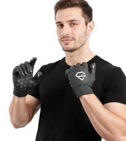 Handschuhe & Schals*EGREGIE Herren Fahrrad-Handschuhe mit Fleecefutter Lauf-Handschuhe mit Smartphone Handy Touchfunktion Sport-Handschuhe Schwarz