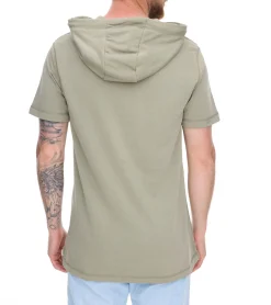T-Shirts & Tank Tops|Pullover & Sweater*EIGHT2NINE Herren Kapuzen-Pullover kurzärmliger Baumwoll-Hoodie T-Shirt Hoody Sommer-Hoody H10014L22462AEN Hellgrau, Khaki, Braun oder Beige