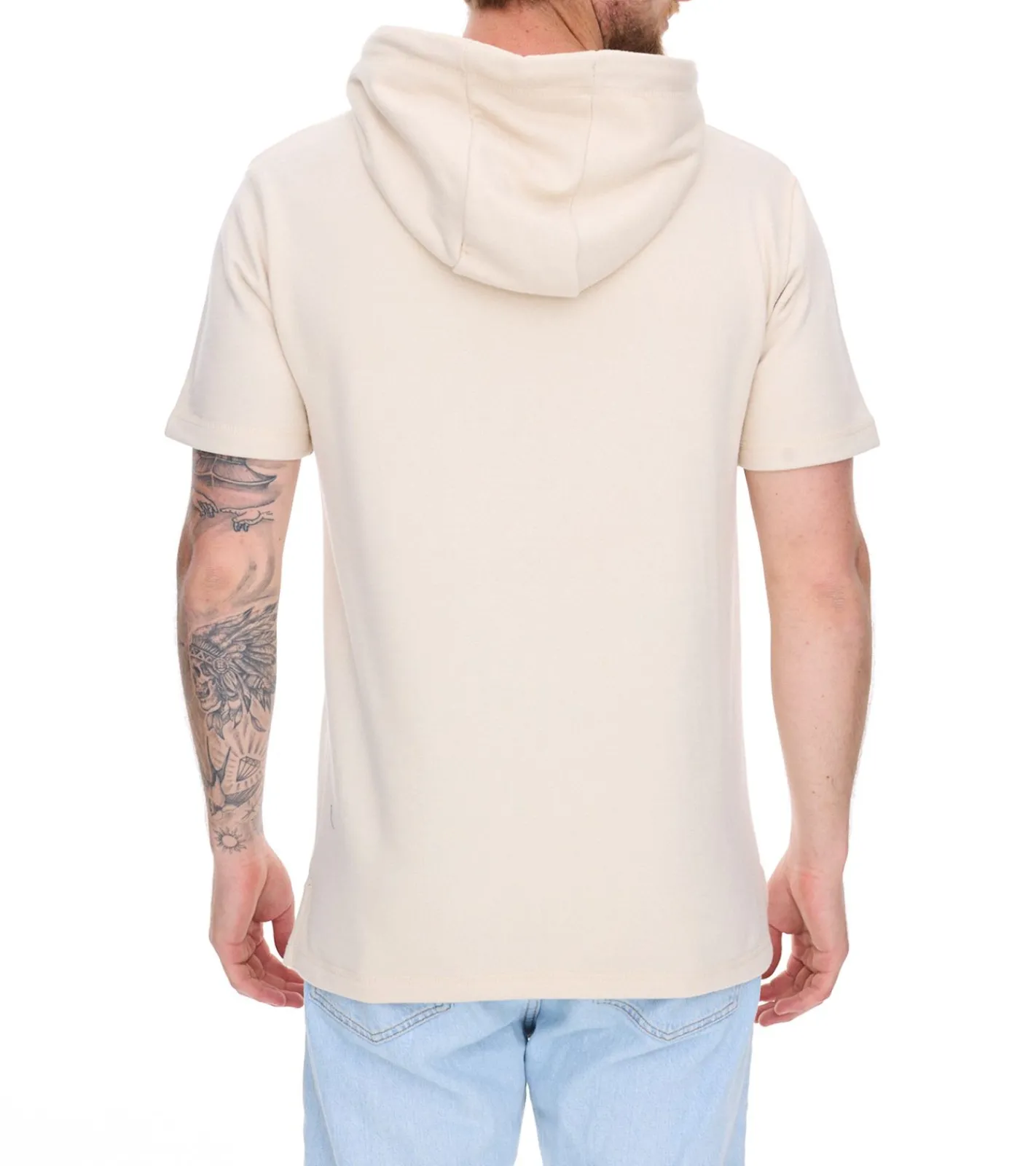 T-Shirts & Tank Tops|Pullover & Sweater*EIGHT2NINE Herren Kapuzen-Pullover kurzärmliger Baumwoll-Hoodie T-Shirt Hoody Sommer-Hoody H10014L22462AEN Hellgrau, Khaki, Braun oder Beige