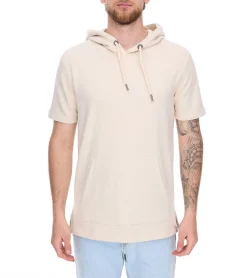 T-Shirts & Tank Tops|Pullover & Sweater*EIGHT2NINE Herren Kapuzen-Pullover kurzärmliger Baumwoll-Hoodie T-Shirt Hoody Sommer-Hoody H10014L22462AEN 20200 Beige