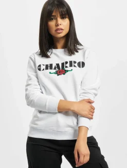 Sweater & Pullover*El Charro AAngel Sweatshirt Frau Weiß