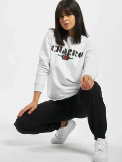 Sweater & Pullover*El Charro AAngel Sweatshirt Frau Weiß