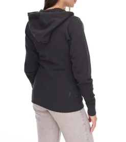 Mäntel & Jacken|Sweater & Pullover*Elevate Arora Damen Sweat-Jacke mit Kapuze 300 g/m2 schlichte Baumwoll-Jacke Pullover 3821295 Dunkelgrau