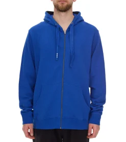 Pullover & Sweater*Elevate Arora Herren Sweat-Jacke mit Kapuze schlichte Baumwoll-Jacke Pullover 3821144 Blau