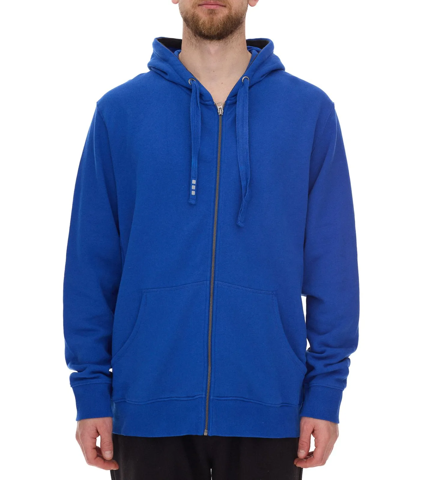 Pullover & Sweater*Elevate Arora Herren Sweat-Jacke mit Kapuze schlichte Baumwoll-Jacke Pullover 3821144 Blau