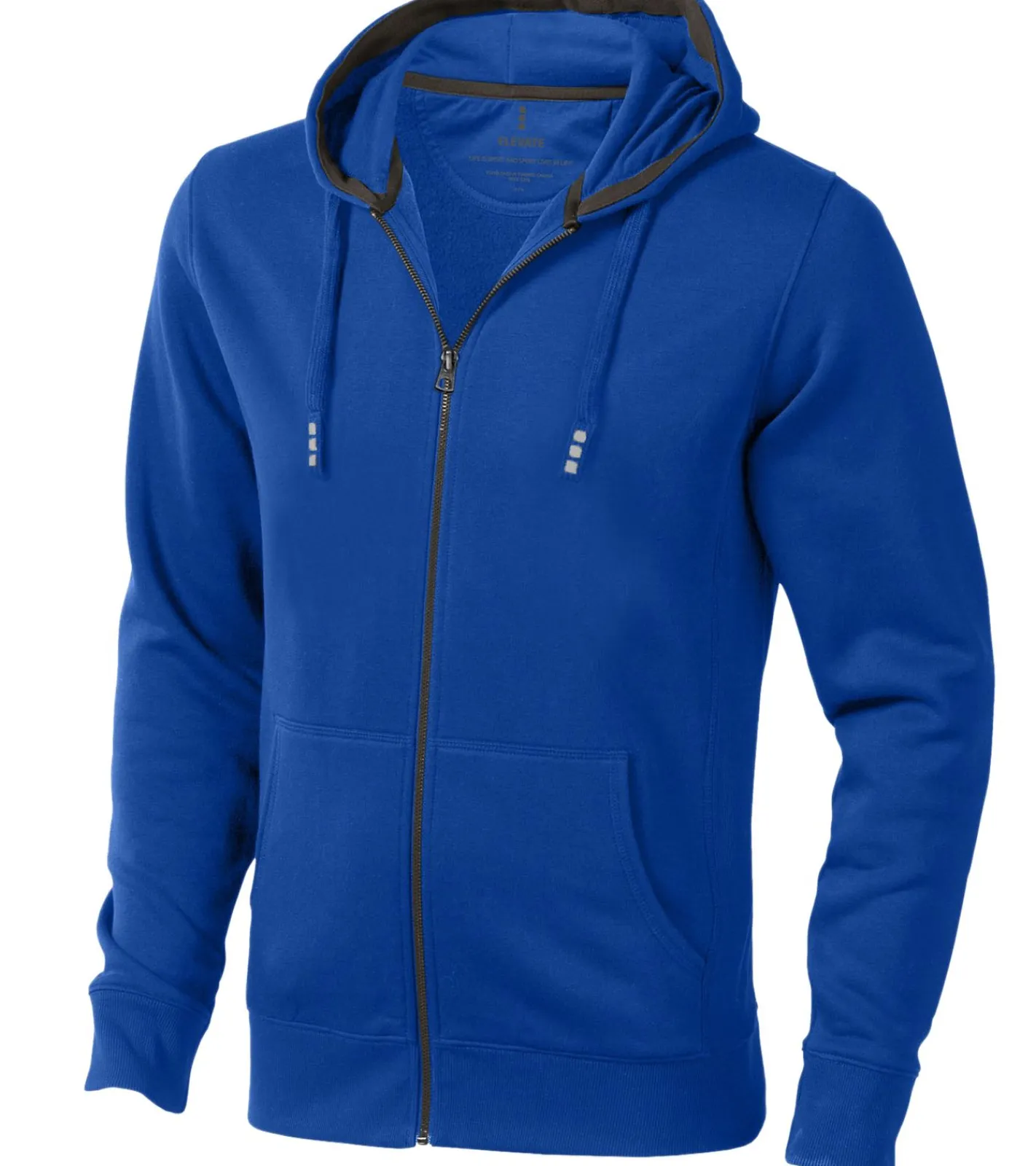 Pullover & Sweater*Elevate Arora Herren Sweat-Jacke mit Kapuze schlichte Baumwoll-Jacke Pullover 3821144 Blau