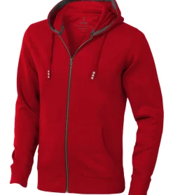 Pullover & Sweater|Jacken & Mäntel*Elevate Arora Herren Sweat-Jacke mit Kapuze schlichte Baumwoll-Jacke Pullover 3821125 Rot