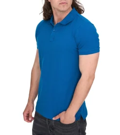 Hemden & Poloshirts*Elevate Calgary Herren Polo-Shirt Baumwolle Polo-Hemd Pique-Strick 200 g/m² 3808052 Blau
