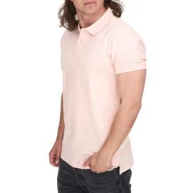 Poloshirts & Blusen|Hemden & Poloshirts*Elevate Calgary Polo-Shirt Baumwolle Polo-Hemd Pique-Strick 200 g/m² 3808191 Rosa-Blush