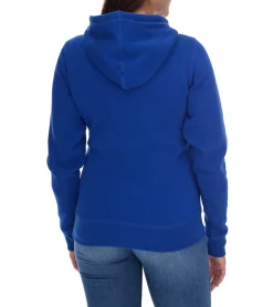 Sweater & Pullover*Elevate Charon Damen Hoodie schlichter Baumwoll-Pullover mit Kängurutasche Sweater 3823452 Blau