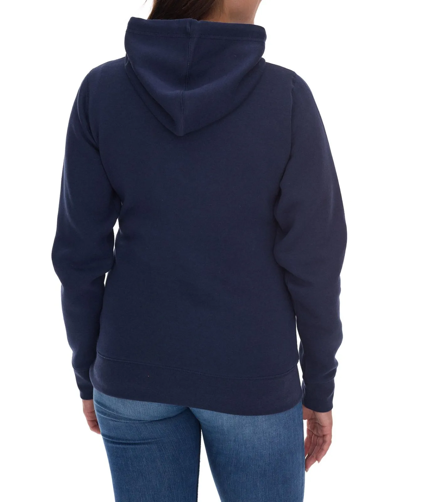 Große Größen|Sweater & Pullover*Elevate Charon Damen Hoodie schlichter Baumwoll-Pullover mit Kängurutasche Sweater 3823455 Navy