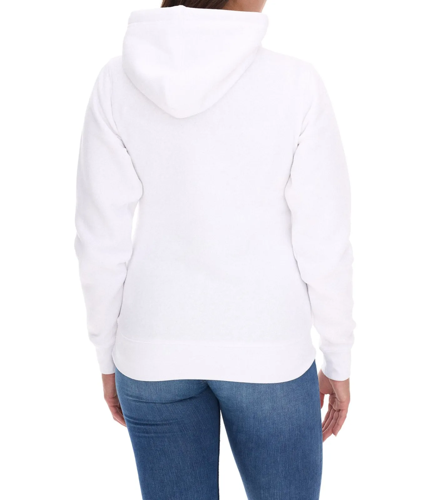 Große Größen|Sweater & Pullover*Elevate Charon Damen Hoodie schlichter Baumwoll-Pullover mit Kängurutasche Sweater 3823401 Weiß