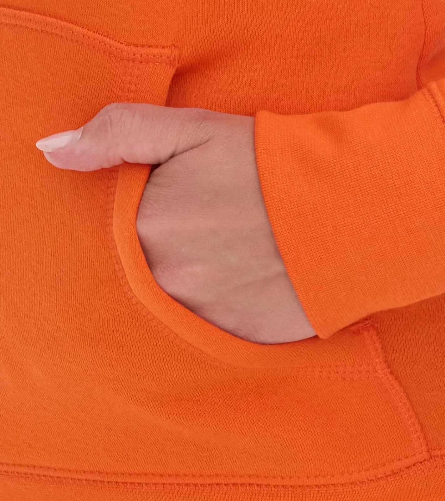 Sweater & Pullover*Elevate Charon Damen Hoodie schlichter Baumwoll-Pullover mit Kängurutasche Sweater 3823431 Orange