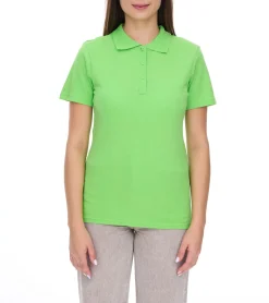 Poloshirts & Blusen*Elevate Helios Damen Polo-Shirt Baumwolle Polo-Hemd Pique-Strick 180 g/m² 3810768 Apfelgrün