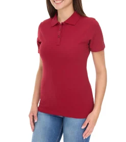 Poloshirts & Blusen*Elevate Helios Damen Polo-Shirt Baumwolle Polo-Hemd Pique-Strick 180 g/m² 3810724 Weinrot
