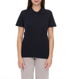 Poloshirts & Blusen*Elevate Helios Damen Polo-Shirt Baumwolle Polo-Hemd Pique-Strick 180 g/m² 3810799 Schwarz