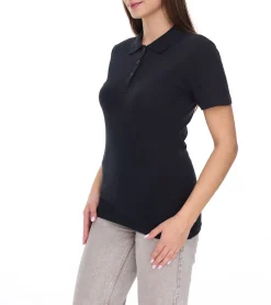 Poloshirts & Blusen*Elevate Helios Damen Polo-Shirt Baumwolle Polo-Hemd Pique-Strick 180 g/m² 3810799 Schwarz