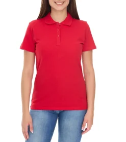 Poloshirts & Blusen*Elevate Helios Damen Polo-Shirt Baumwolle Polo-Hemd Pique-Strick 180 g/m² 3810725 Rot