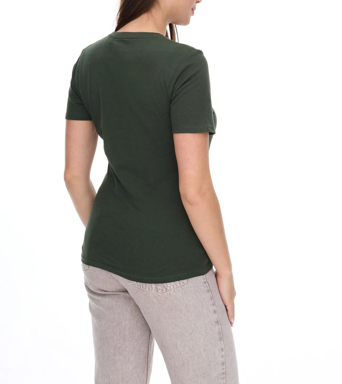Tops & T-Shirts*Elevate Heros Damen T-Shirt schlichtes Baumwoll-Shirt 150 g/m2 Basic-Shirt Unterzieh-Shirt 3802970 Dunkelgrün