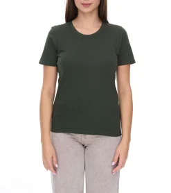 Tops & T-Shirts*Elevate Heros Damen T-Shirt schlichtes Baumwoll-Shirt 150 g/m2 Basic-Shirt Unterzieh-Shirt Dunkelgrün, Dunkelgrau, Dunkelgrau meliert, Schwarz, Beige, Apfelgrün oder Hellblau
