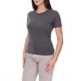 Tops & T-Shirts*Elevate Heros Damen T-Shirt schlichtes Baumwoll-Shirt 150 g/m2 Basic-Shirt Unterzieh-Shirt 3802998 Dunkelgrau
