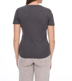 Tops & T-Shirts*Elevate Heros Damen T-Shirt schlichtes Baumwoll-Shirt 150 g/m2 Basic-Shirt Unterzieh-Shirt 3802998 Dunkelgrau