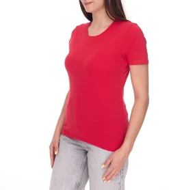 Tops & T-Shirts*Elevate Heros Damen T-Shirt auch in 4XL schlichtes Baumwoll-Shirt 150 g/m2 Basic-Shirt Unterzieh-Shirt 3802925 Rot