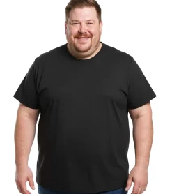 T-Shirts & Tank Tops|Große Größen*Elevate Heros Herren 4XL & 5XL T-Shirt schlichtes Baumwoll-Shirt 150 g/m2 Basic-Shirt Unterzieh-Shirt Große Größen 3802899 Schwarz