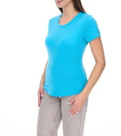 Tops & T-Shirts*Elevate Jade Damen T-Shirt nachhaltiges Kurzarm-Shirt 160 g/m2 Basic-Shirt Unterzieh-Shirt 3750143 Hellblau