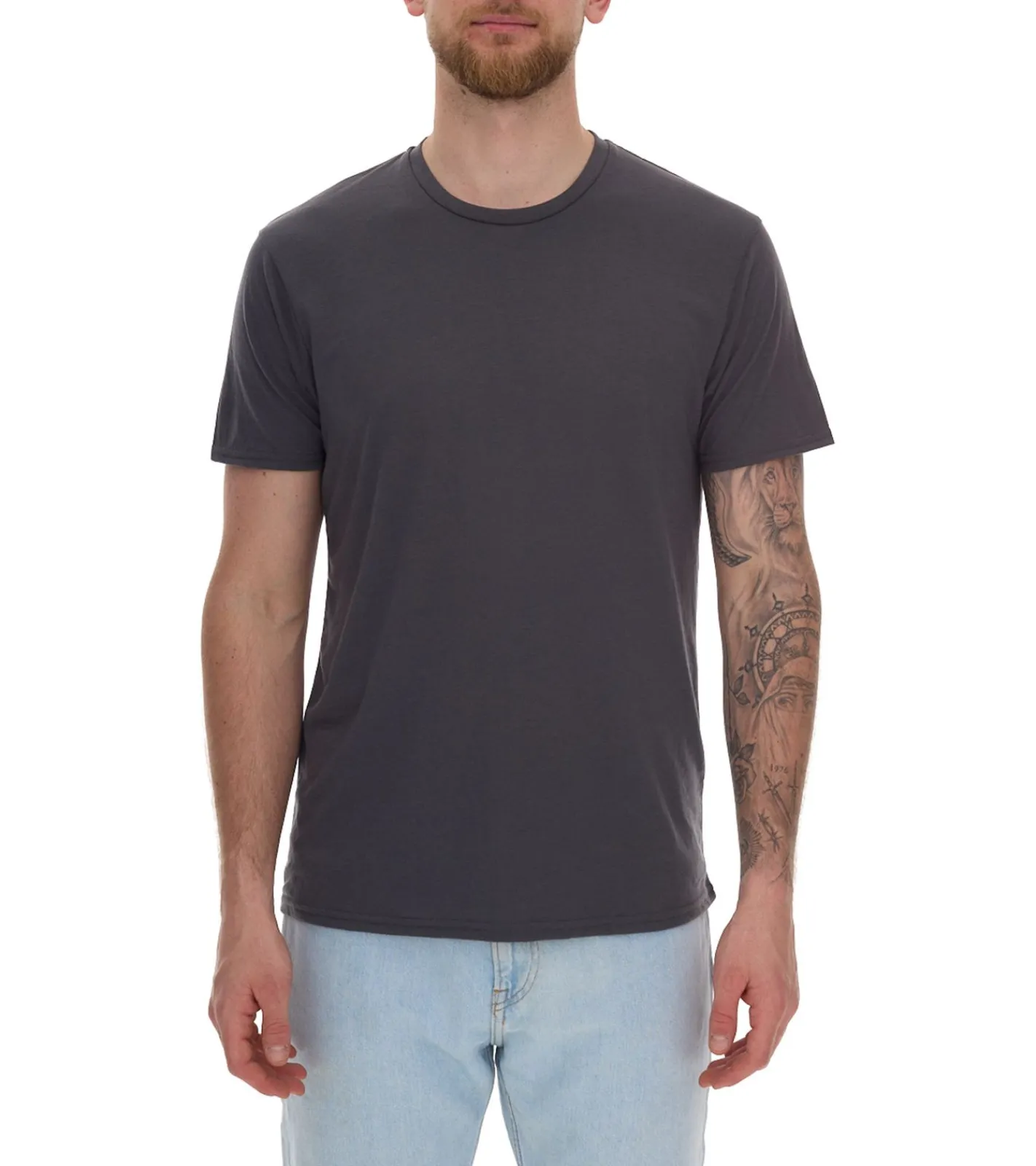 T-Shirts & Tank Tops*Elevate Jade Herren T-Shirt nachhaltiges Kurzarm-Shirt 160 g/m2 Basic-Shirt Unterzieh-Shirt 3750089 Grau