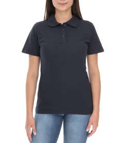 Poloshirts & Blusen*Elevate Liberty Damen Polo-Shirt Baumwolle Polo-Hemd Pique-Strick 160 g/m² 3810199 Schwarz