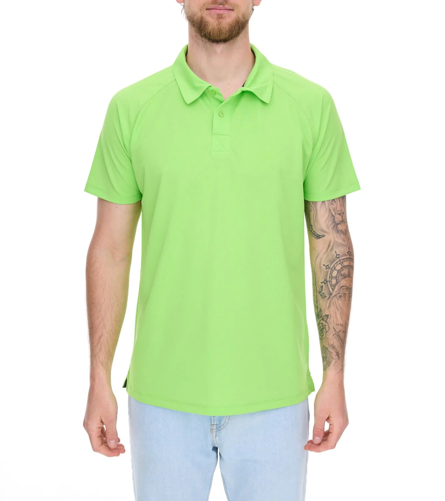 Hemden & Poloshirts*Elevate Ottawa Herren Polo-Shirt Sport Polo-Hemd Pique-Strick Cool-Fit 220 g/m² 3908268 Grün