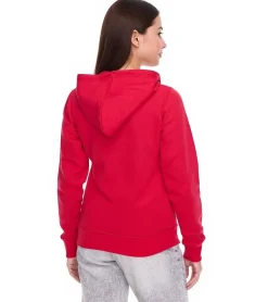 Große Größen|Sweater & Pullover*Elevate Theron Damen Sweat-Jacke mit 240 g/m2 Baumwoll-Sweater Kapuzen-Pullover Hoodie 3823025 Rot