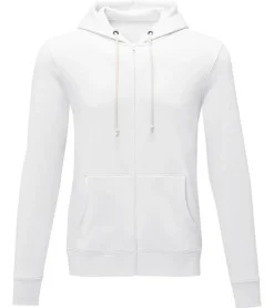 Große Größen|Pullover & Sweater*Elevate Theron Herren Sweat-Jacke mit 240 g/m2 Baumwoll-Sweater Kapuzen-Pullover Hoodie Größe Größen 3822901 Weiß