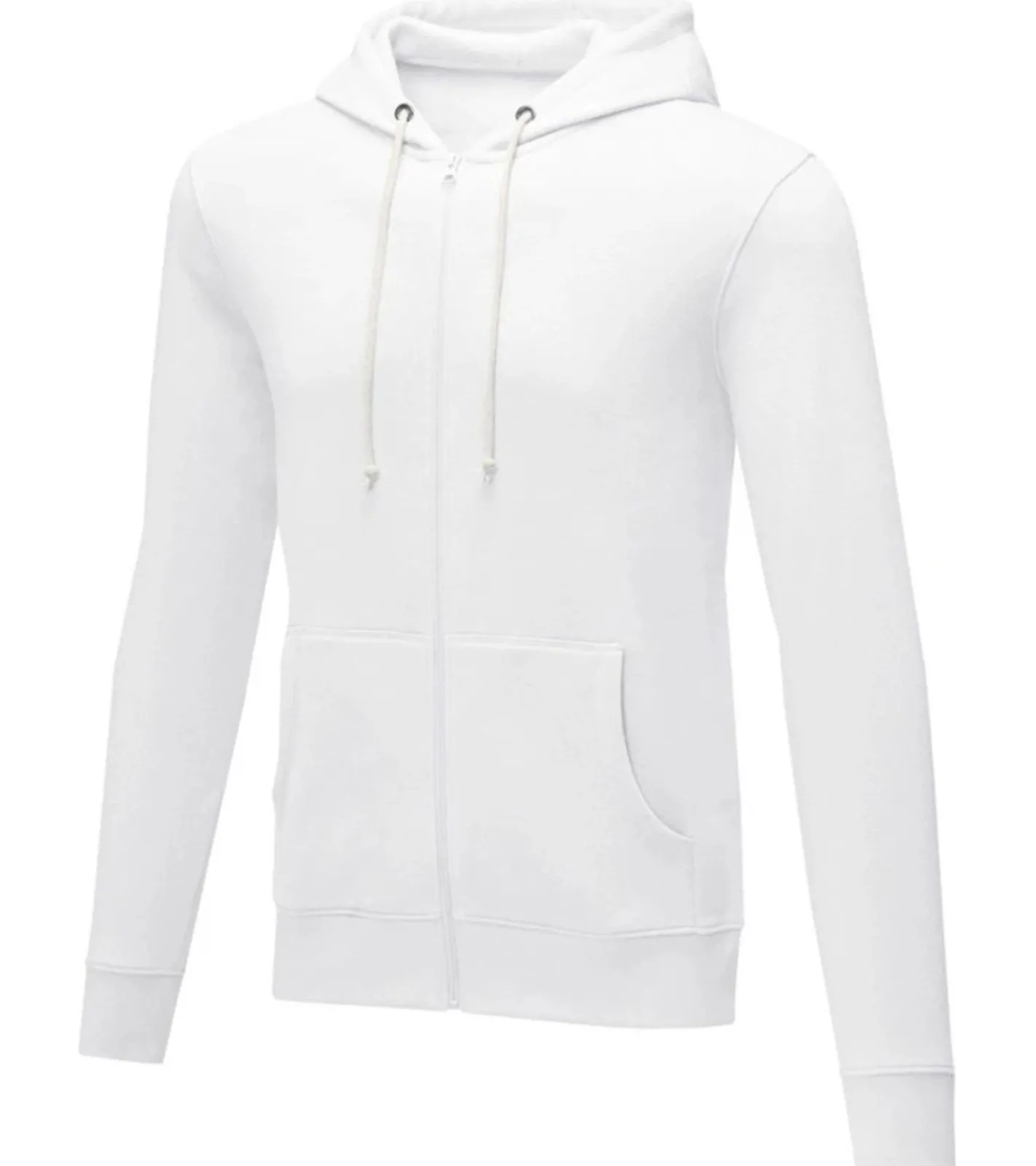 Große Größen|Pullover & Sweater*Elevate Theron Herren Sweat-Jacke mit 240 g/m2 Baumwoll-Sweater Kapuzen-Pullover Hoodie Größe Größen 3822901 Weiß