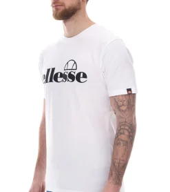 T-Shirts & Tank Tops*ellesse Fuenti T-Shirt Herren Baumwoll-Shirt mit Logo-Print Sport-Shirt SHP16469 in Schwarz, Weiß, Blau oder Grau