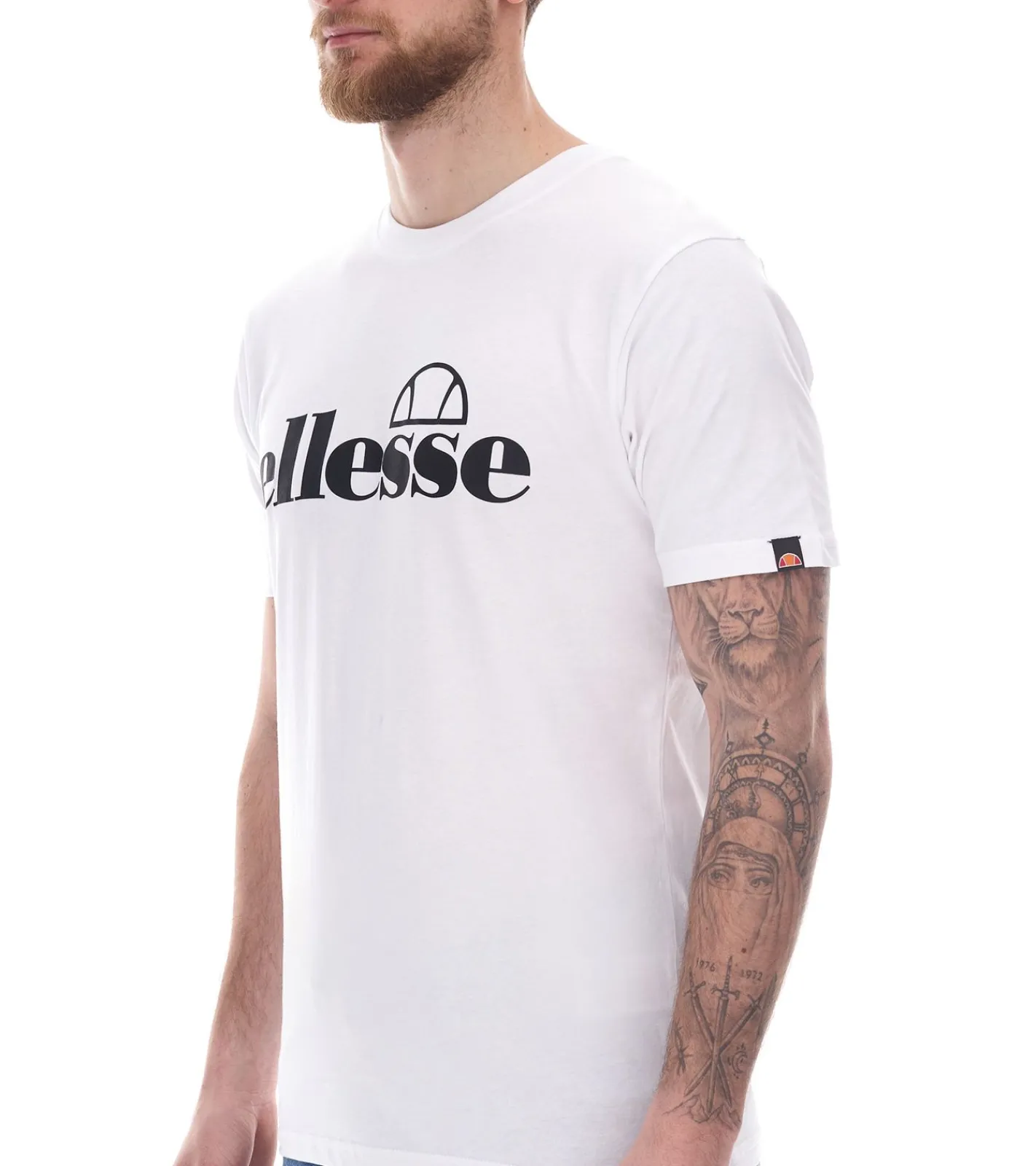 T-Shirts & Tank Tops*ellesse Fuenti T-Shirt Herren Baumwoll-Shirt mit Logo-Print Sport-Shirt SHP16469 in Schwarz, Weiß, Blau oder Grau