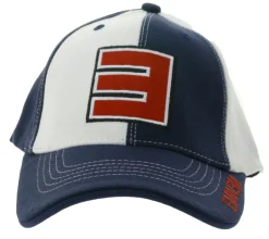Caps & Mützen*BioworldMerch EMINEM Unisex Baumwoll-Cap mit Logo-Patch Color-Blocking Baseball-Cap 8207EM Rot/BlauWeiß